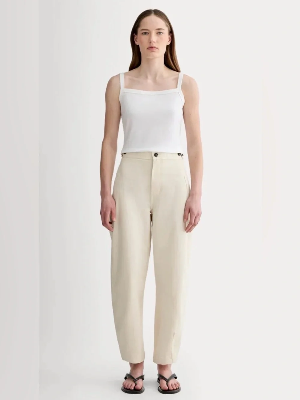 New Everlane THE FATIGUE BARREL PANT in Birch Size 0